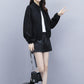 Plus Velvet Padded Short Jacket Women Autumn and Winter Loose Large Size Was Thin Short Long-sleeved Baseball Uniform Sweater
