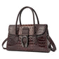 Women's Bags High-end Crocodile Pattern Leather Handbags Shoulder Messenger Bags Middle-aged Women's Mother Bags