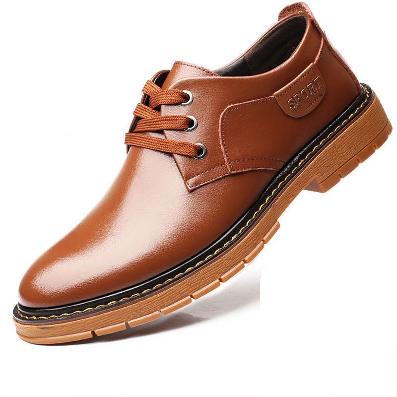 Pointed Toe Mens Leather Shoes Flats  Design Soft Comfortable Breathable Buckles For Decoration
