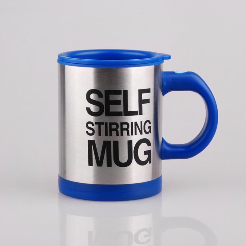 Automatic Electric Mug Stirring Coffee Cup Stainless Steel Mixer Lazy Self Mixing Drinking Cups