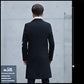 Spring & Fall Wool Coat Men Casual Slim Windbreaker V-neck Business Jacket Trend Comfortable  Parka Long