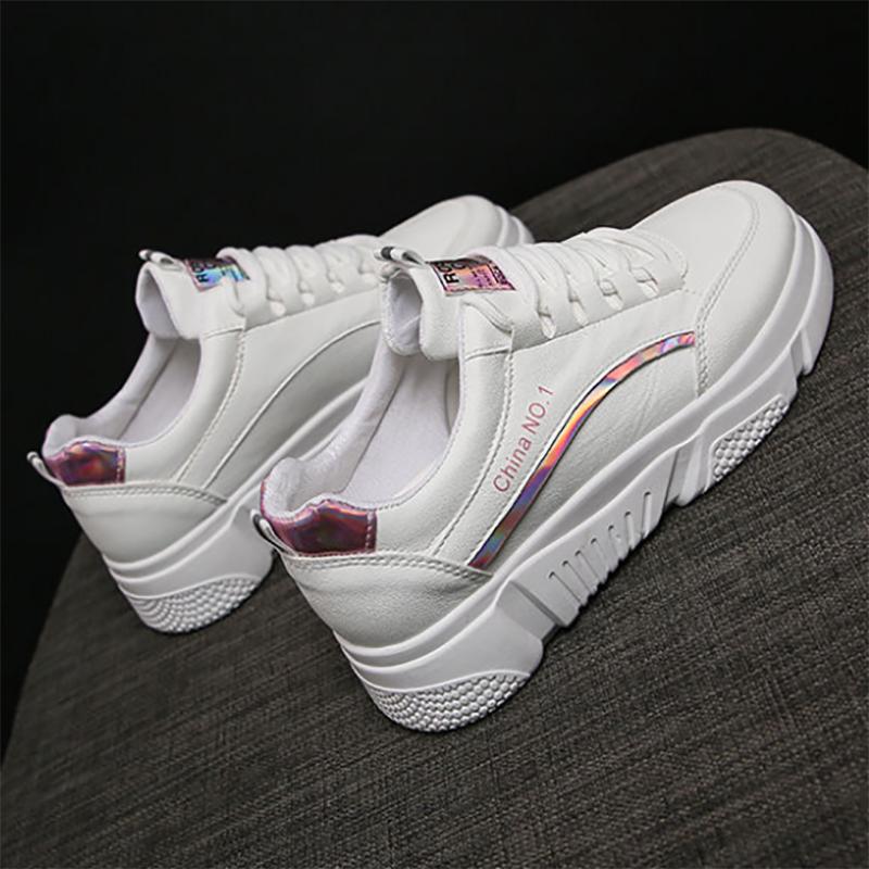 Korean Version of The Female Student Clearance Sports Shoes All-match Fashion Platform Shoes Military Training Running Shoes
