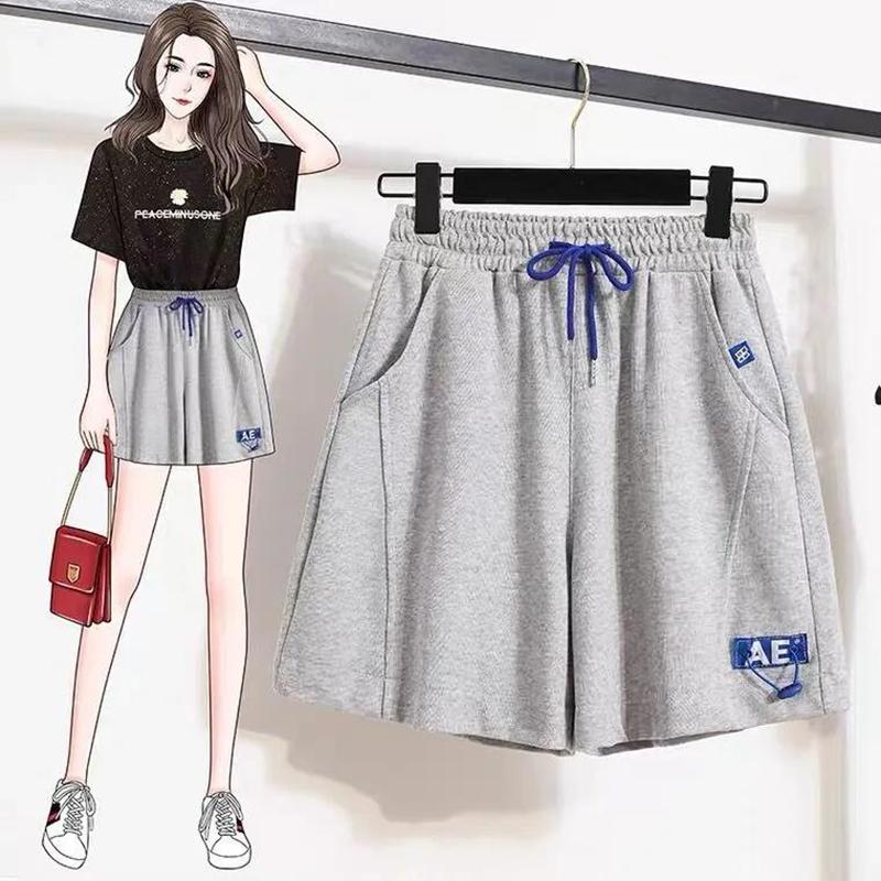 Sports Shorts Women's Summer Loose Outer Wear Running Casual A Word Wide-legged High-waisted Thin Casual Ladies Shorts Yoga Shorts