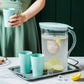 Cold Water Bottle for Household Use Cold Boiled Water Cold Water Cup Set Household High Temperature Resistance Plastic Juice Jug