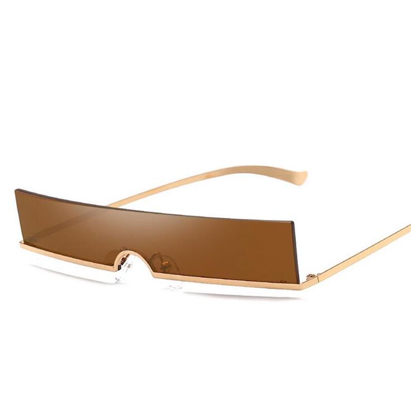 WTEMPO One Piece Lens Sunglasses Women Men Fashion Small Frameless Women's Men's  Sunglasses 2019