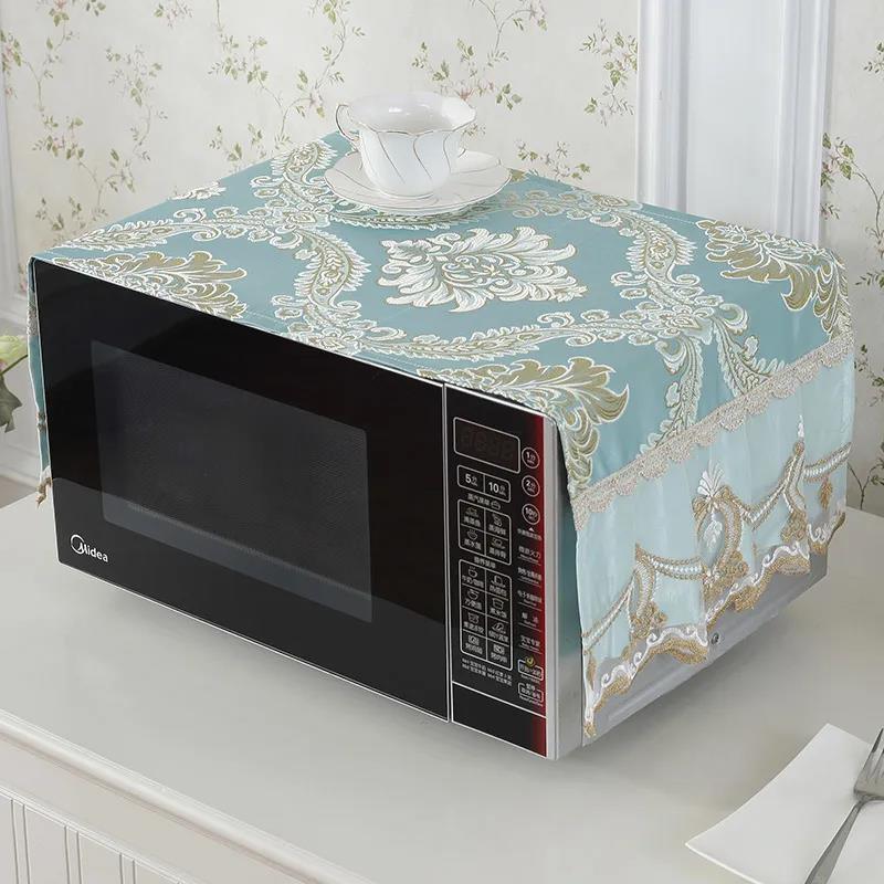 Universal Microwave Oven Cover European Dust Cover Oven Household Rectangular Cover Cloth Cover Towel Home Fabric