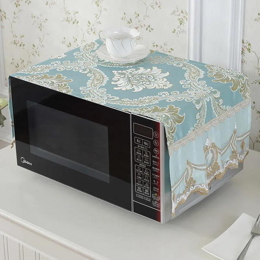 Universal Microwave Oven Cover European Dust Cover Oven Household Rectangular Cover Cloth Cover Towel Home Fabric