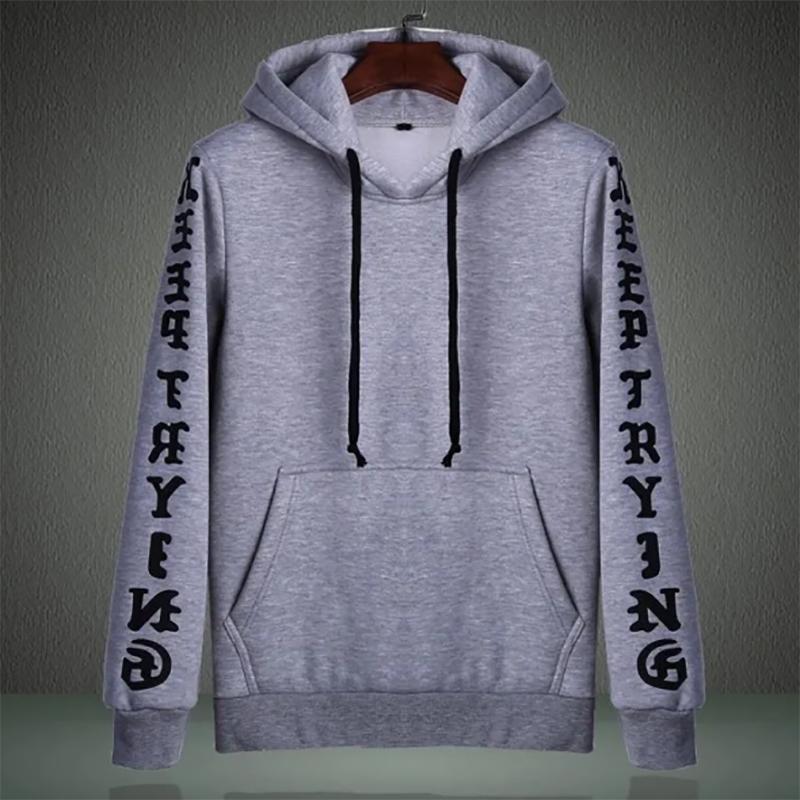 Autumn and Winter Men's Sweater Loose Pullover Hoodie Loose Warm Trendy Knitted Sweatshirts