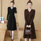 Sexy Knitted Sweater Dress Women Winter Cotton Loose Turtleneck Render Elastic Warm Dress
