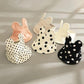 Solid Color Polka Dots Rabbit Ears Baby Summer Sun Hat Thin Infant Toddler Empty Top Hat Newborn Big Brim Sunscreen Hat Breathable Sunscreen Cap 1-36M
