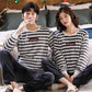 HELLO Duck Couple Pajamas Set Ladies Home Clothes Men Winter Cashmere Warm Homewear Tops and Pants