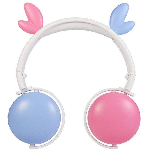 Cat Ear Little Evil Antler Noise Reduction Headphone Bluetooth 5.0 Young People Kid Headset with Mic