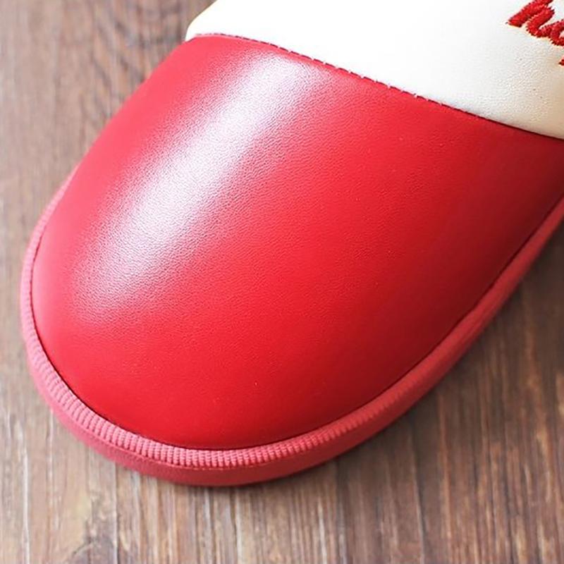 Women Winter Warm Fur Slippers Men Couples House Non-slip Soft Shoes Comfort Flat Heel Home Indoor Bedroom Zapatillas Casa Mujer
