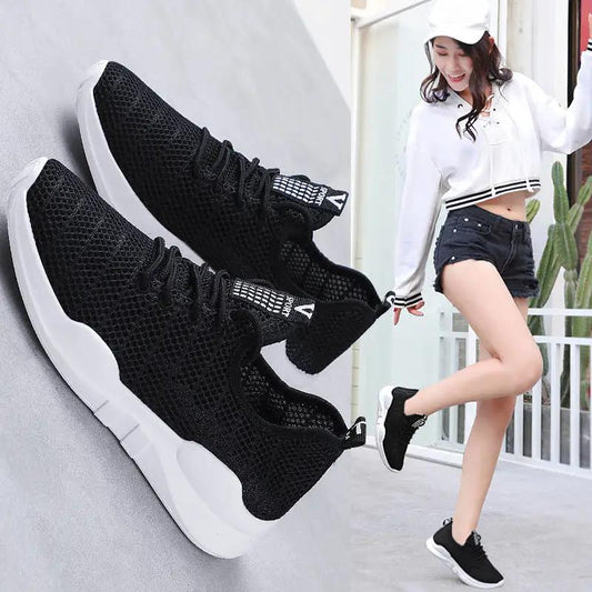 Women's Shoes Spring and Summer Non-slip Soft-soled Sneakers Low-top Running Shoes