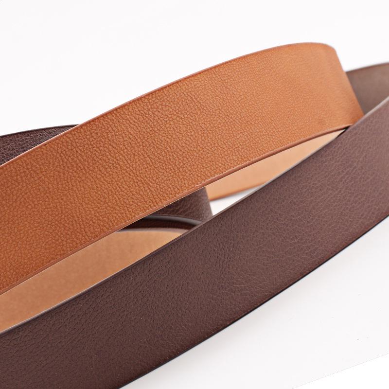 Belts Women Thin Faux Leather Belt Cummerbunds Pin Buckle Casual Waistband Strap