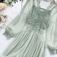 Women Casual Elegant Dress Hollow Out Lace Dress High Waist Two Pieces V Neck Lace Hollow Out Slim Midi Dress Backless Maxi Dress