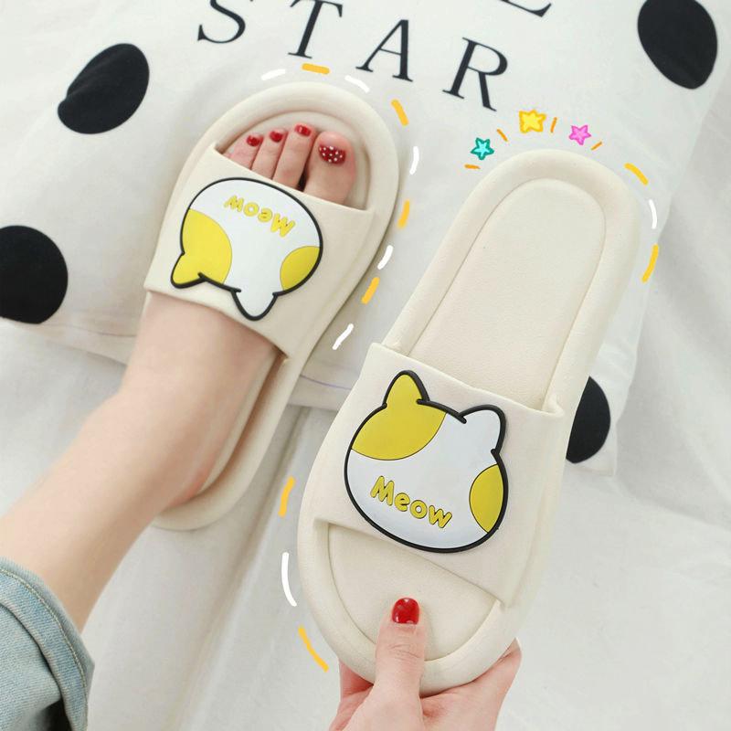 Girls Sandals and Slippers Summer Cartoon Indoor and Outdoor Bathing Non-slip Home Slippers