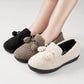 Breathable Soft-soled Non-slip Cotton Shoes, Ladies Flat-bottomed One-step Warmth and Windproof Comfortable Shoes