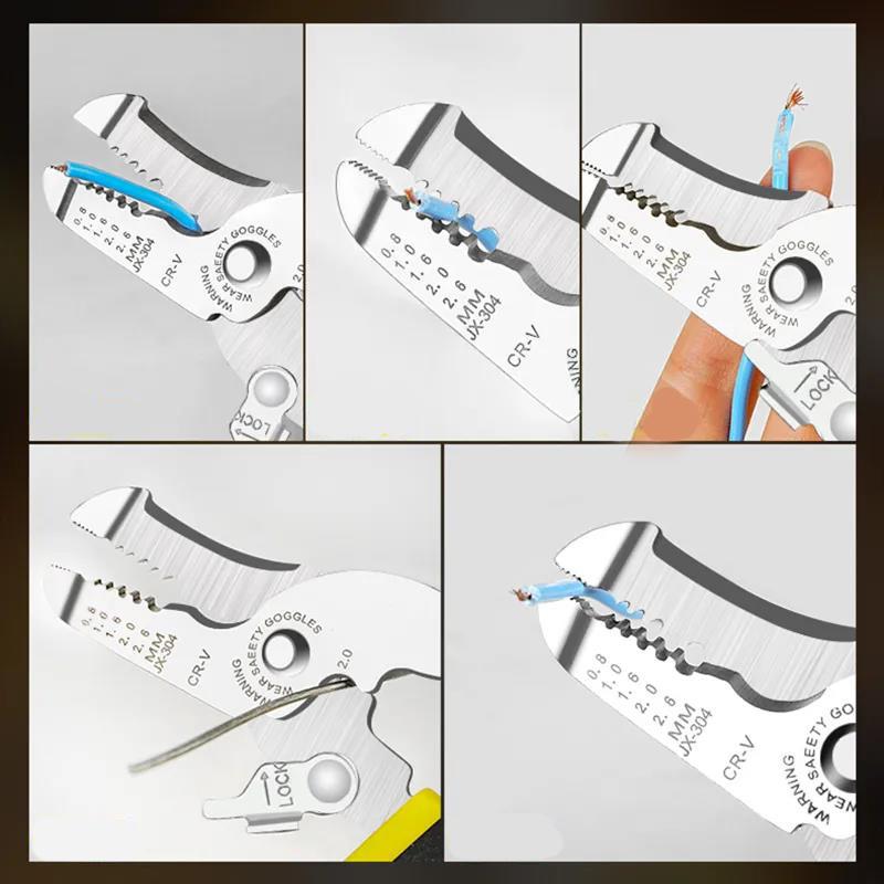 20cm Wire Stripper Industrial Grade Multifunctional Electrician's Pliers Household  Wire Cutters