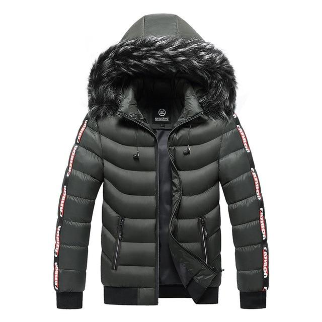 Winter Jacket Men Fur Collar Warm Thick Parka Male Outerwear Thermal Wool Liner Down Jacket Coats Fleece Hooded Snow Parka