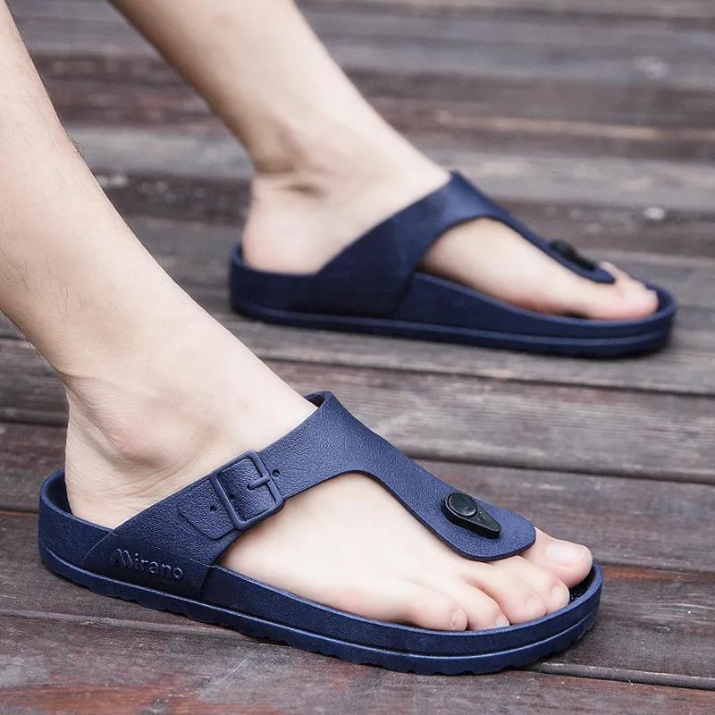 Korean Style Deodorant Trend Flip-flopsPlatform Flip Flops Men's Slippers Men's Non-slip