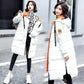 Trendy Autumn and Winter Plus Size  Women's Padded Jacket Mid-length Shiny Warm Cotton Jacket