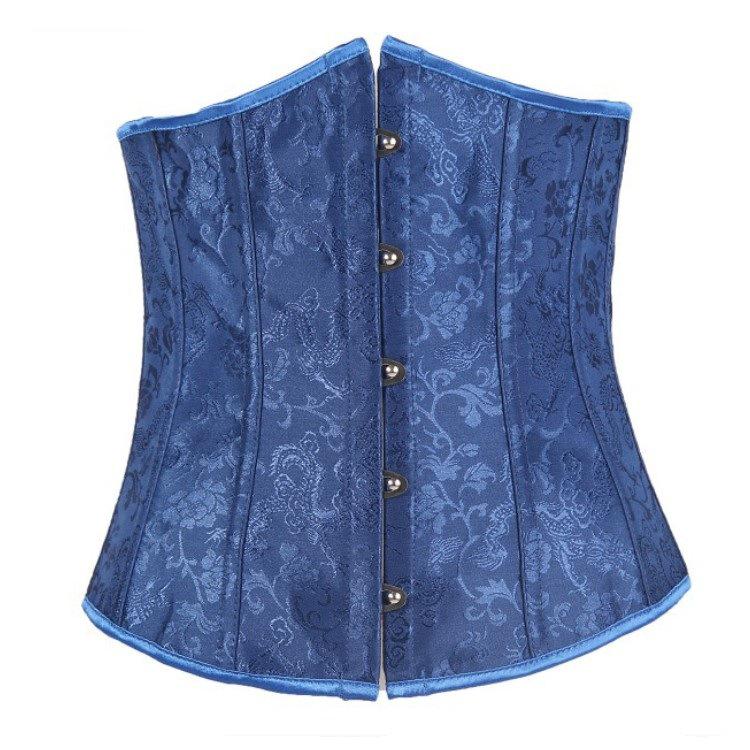 Corset Elegant Steampunk Overbust Corsets Lace Floral Pattern Bustier Top Slimming Costume for Women
