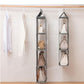 1PC Bag Storage Hanging Bag Home Wardrobe Hanging Fabric Bag Dustproof Storage Rack Dormitory Storage Artifact 2/3/4 Pockets Wall Hanging Bag