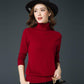 Autumn and Winter Thick Solid Color Sweater Turtleneck Pullover All-match Shirt Long-sleeved Knitted Bottoming Shirt