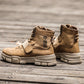 Fashion Men's Martin Boots Warm Working Boots Lace Up Men's Desert Boots Round Toe High Top Shoes
