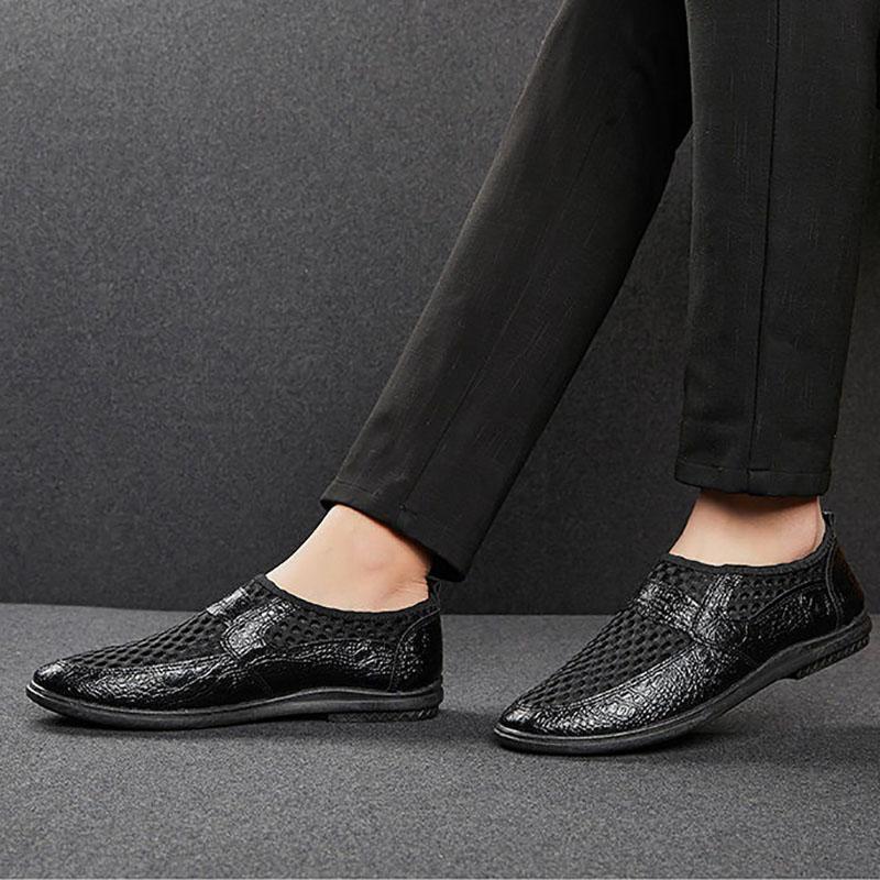 Summer Breathable Mesh Men's Shoes Lazy Casual Sandals Men