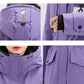 Women's Goose Down Down Jacket Long Winter Work Fitted Padded Clothes Thickened Fashion Pie Overcome Jacket Casual Sports Jacket Climbing Jacket Coat