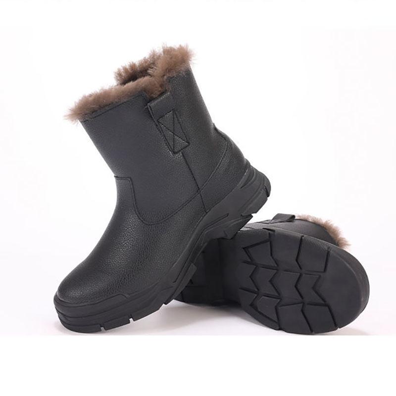 Plus Velvet Snow Boots Anti-skid Warm Waterproof Rain Boots Men's Boots Martin Boots Wear-resistant Snow Boots