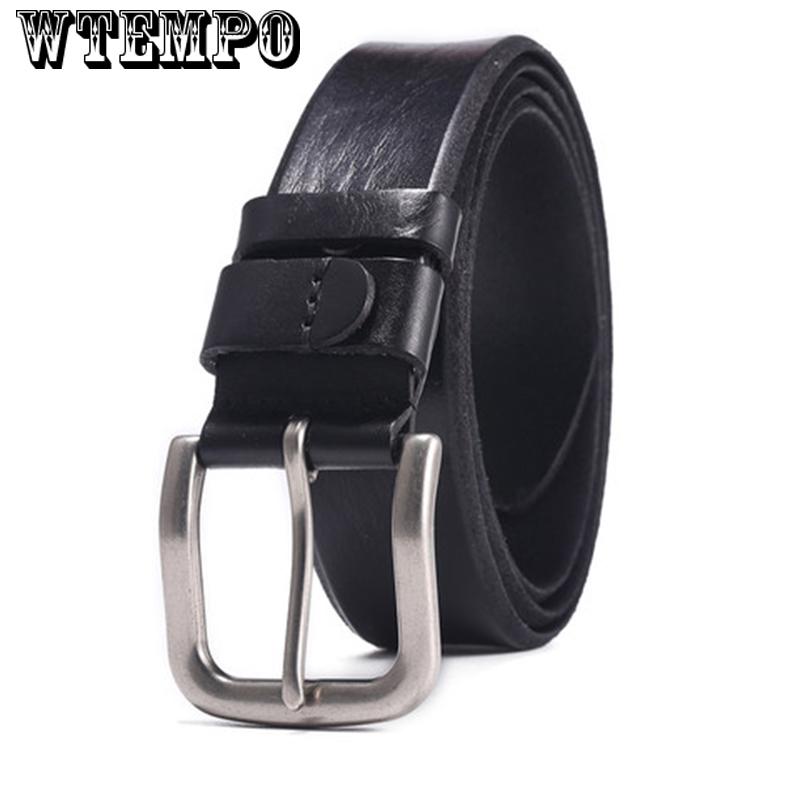 Fashion High Quality Brand Man Belt Split Leather Belt Casual Men's Leather Belts For Jeans