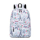 Girls School Bag Student Korean Version of The Large-capacity Waterproof Backpack Small Fresh Printed Backpack Female Bag