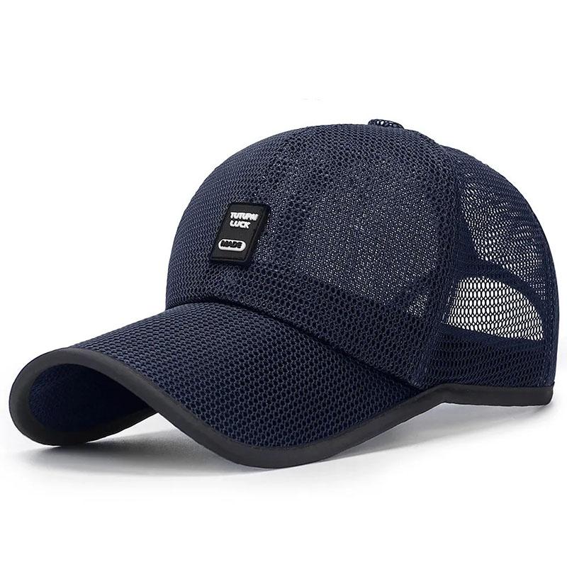 Hats Men's Summer Sun Hats Outdoor Sun Protection Sun Hats Baseball Caps Linen Summer Mesh Caps Breathable Peaked Caps