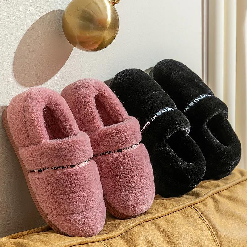 Cotton Shoes Autumn and Winter Bag with Indoor Home Couple Warmth and Thick Cotton Shoes