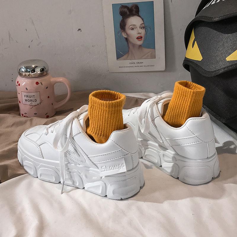 Summer Women White Sneakers Mesh Patchwork Dad Shoes Casual Thick Heel White Shoes Designer Breathable Running Platform Sneakers
