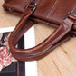 Business Briefcase Men Fashion Multi-pocket PU Leather Zipper Waterproof Handbag Travel Computer Bag
