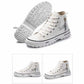 Trending High-top Canvas Shoes Men's Casual Cool Fashion Street Style Shoes Hip Hop Sneakers for Teens