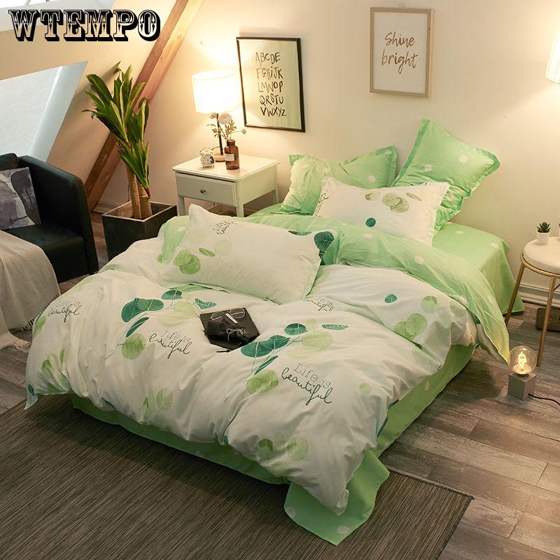 WTEMPO Brand Bedding Sets Bed Linen Duvet Cover Flat Sheet Bedding Set Winter King  Queen Bed Set