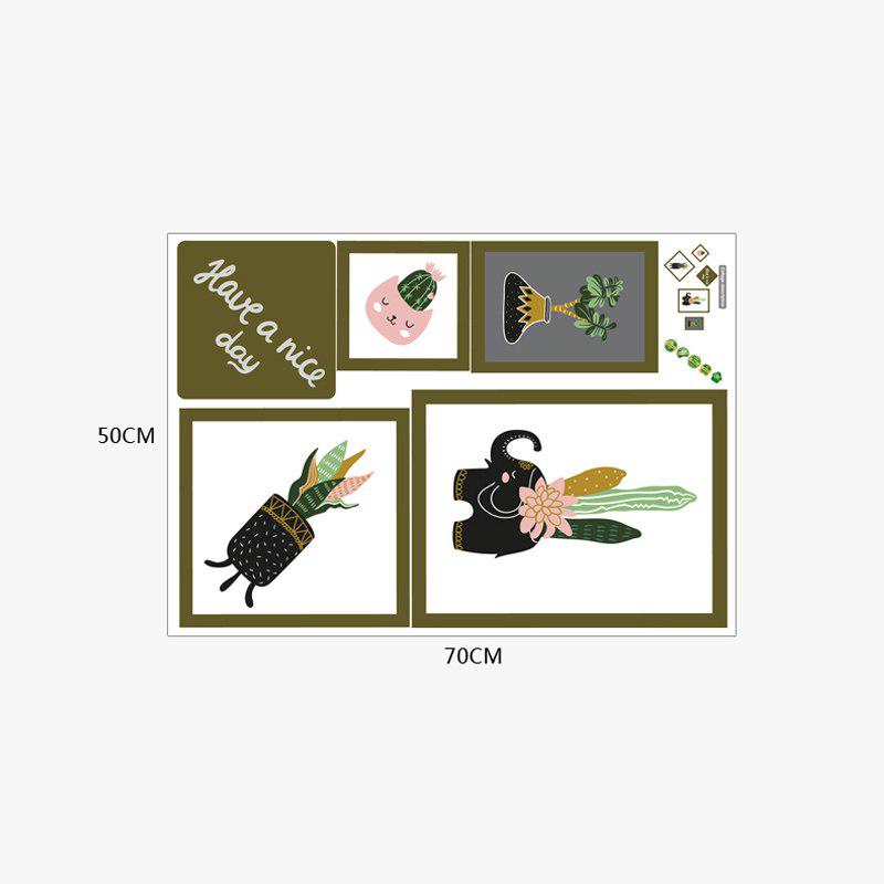 [sticker ]Cartoon Animal Diy Picture Murals Wall Stickers Home Decor Living Room Bedroom Kitchen Ar