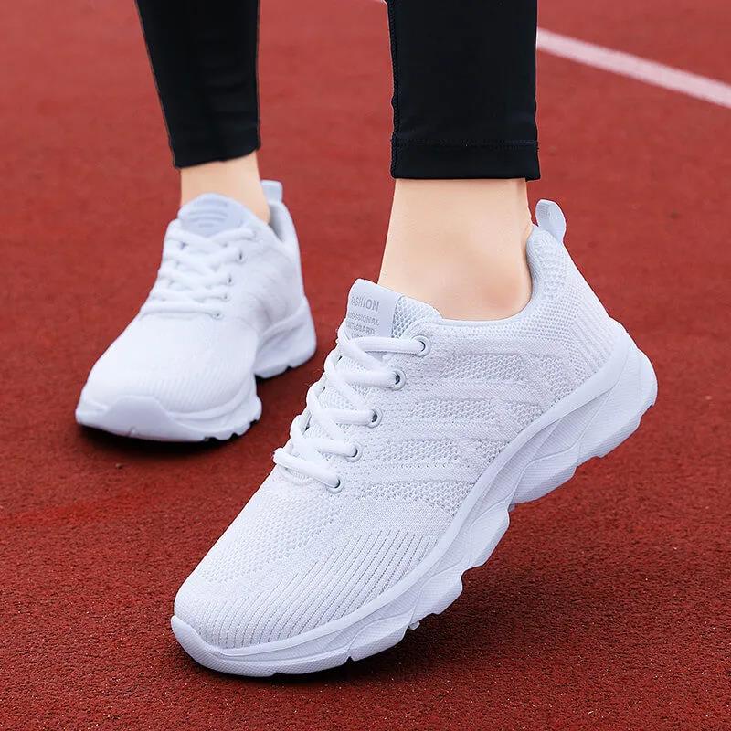 Women's Spring and Autumn Breathable Lightweight Sports Shoes Middle-aged and Elderly Soft-soled Leisure Travel Shoes