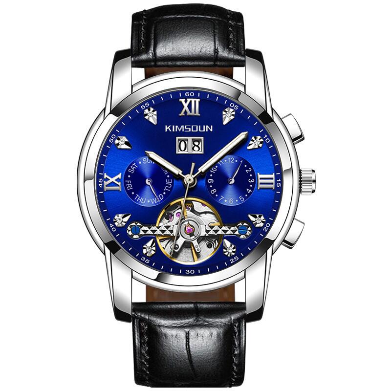Men‘s Fashion Luxury Watch Automatic Mechanical StainlessSteel Waterproof Wrist Male Clock