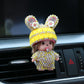 Crystal Rabbit Ears Doll Aroma Diffuser Car Creative Decoration Accessories Air Conditioning Outlet Plug-in