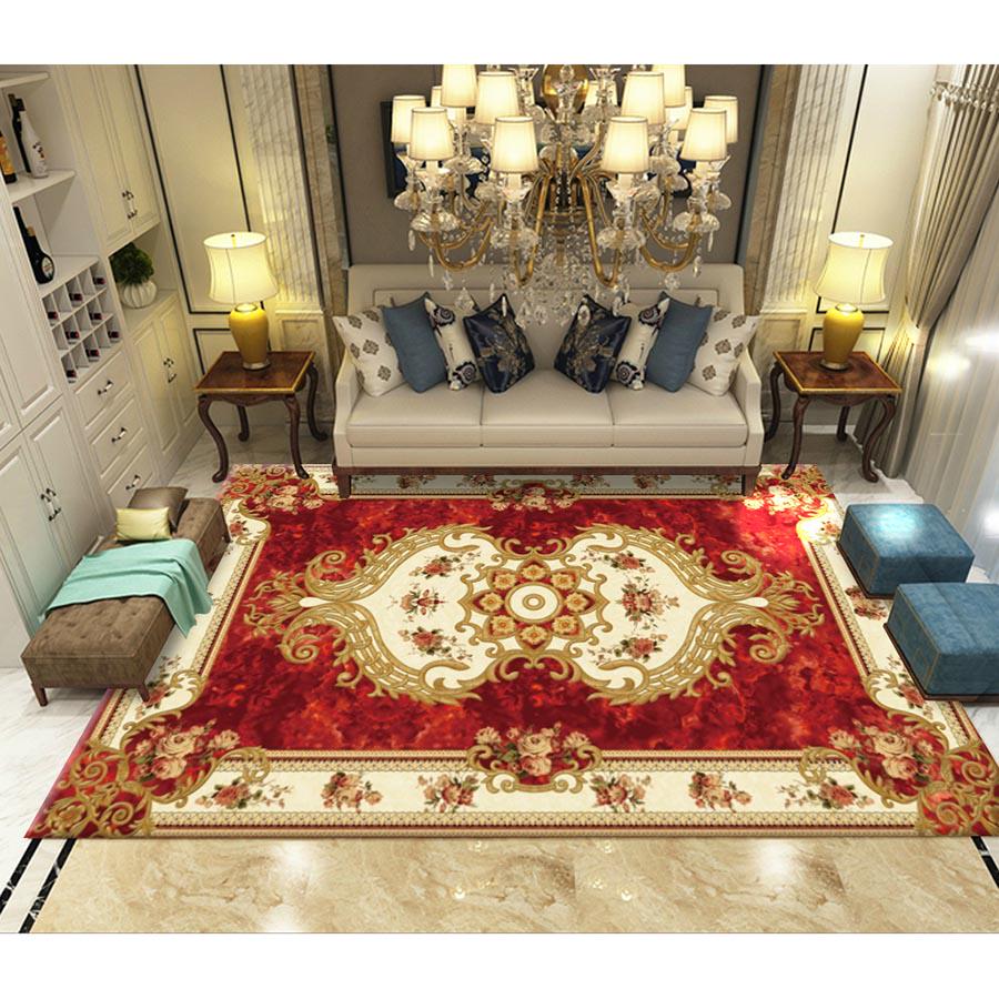Living Room Carpet European Mat Kids Room Rug Bedroom Mat Soft Area Rug Rectangle Mats