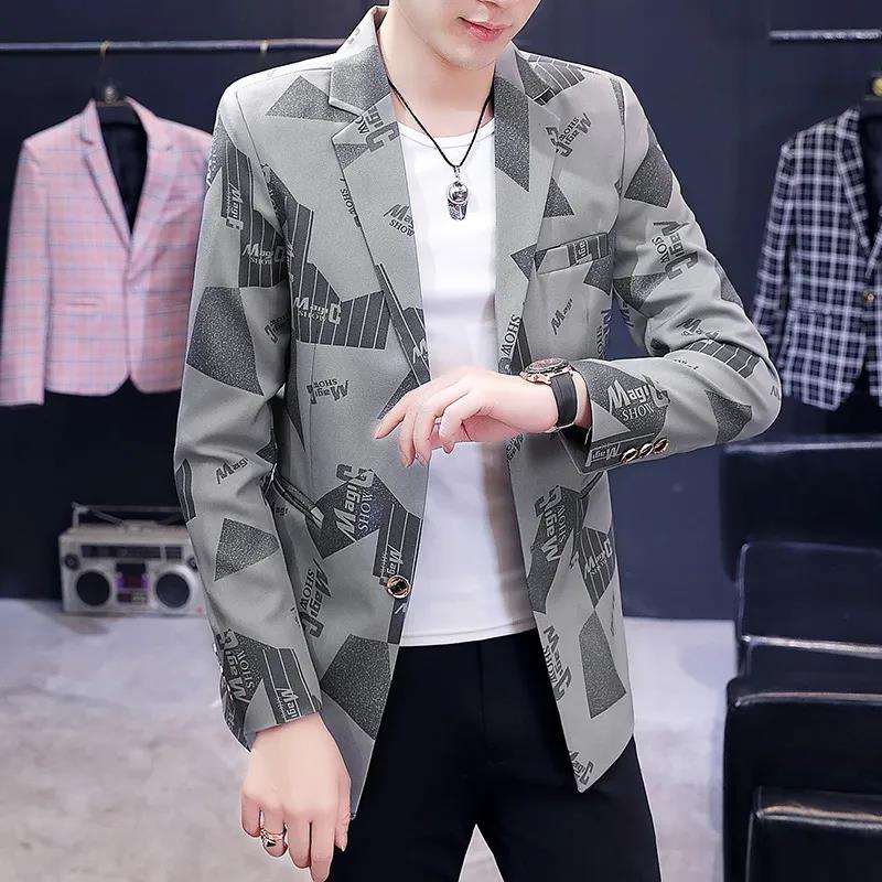 Men Camouflage Slim Windbreaker Suit Collar Coat Casual Jacket Trend Parka Long