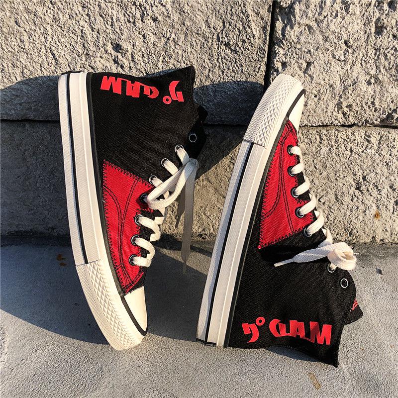 Men's Wild Board Shoes Large Size Casual Shoes Men's Shoes High-top Canvas Shoes