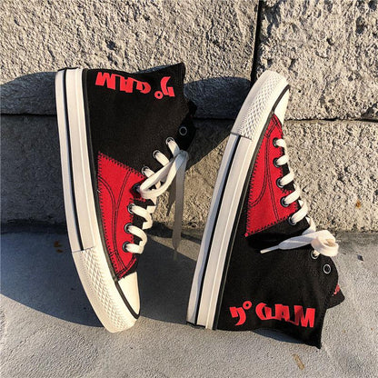 Men's Wild Board Shoes Large Size Casual Shoes Men's Shoes High-top Canvas Shoes