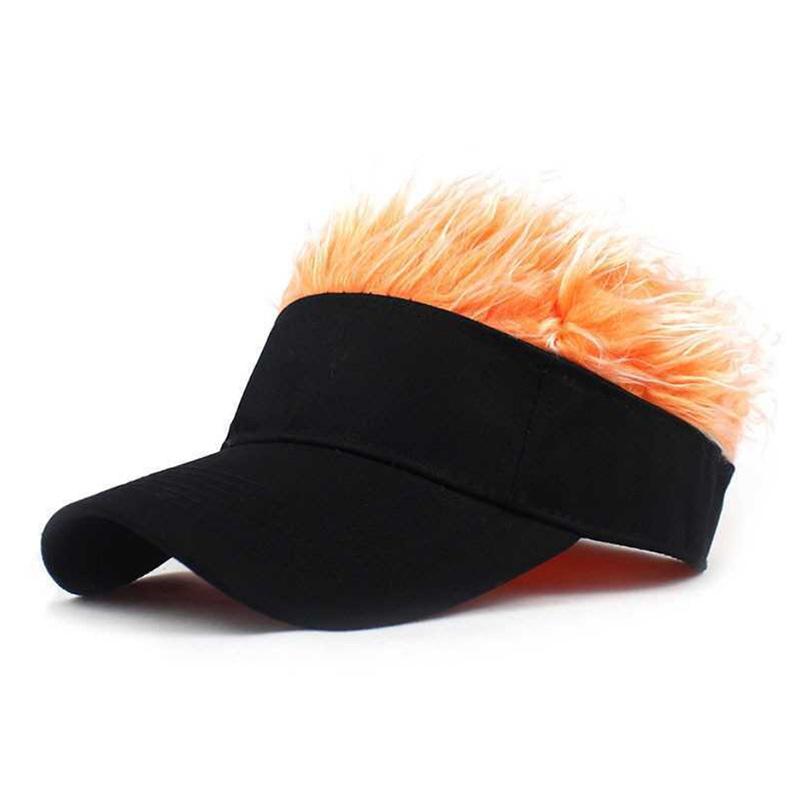 Baseball Cap Wig Hat Show Hair Extra Street Hip Hop Cap